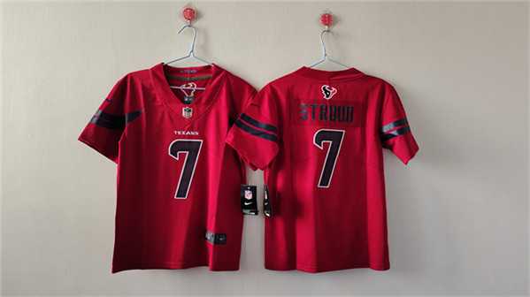 Womens Houston Texans #7 C.J. Stroud Red Vapor Untouchable Limited Stitched Jersey